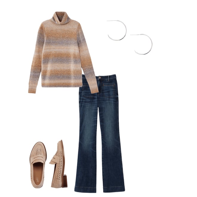 HIGH-RISE FLARE JEANS | JJill