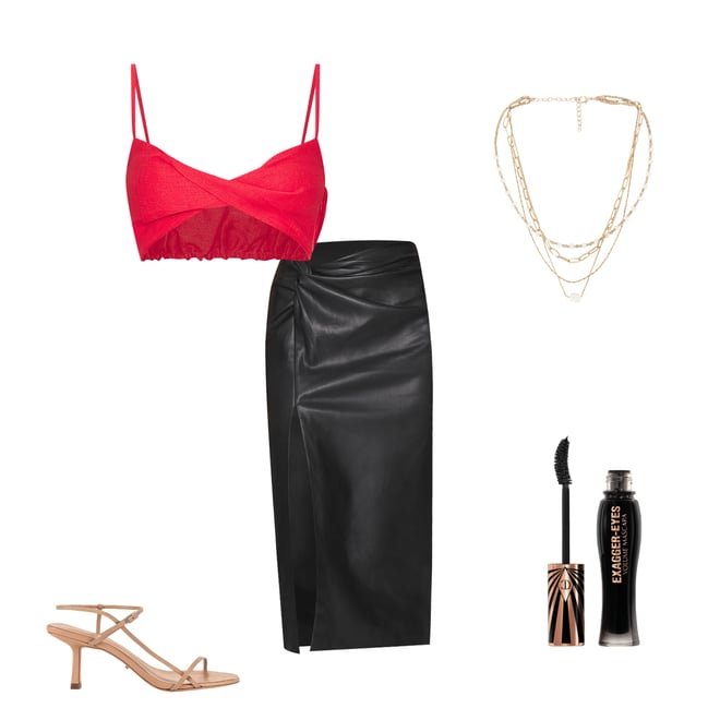 1st bundle featuring 4 items which compliment Twist Bandeau Crop Top
