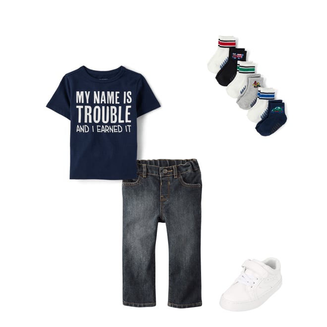 2nd bundle featuring 3 items which compliment Baby And Toddler Boys Straight Jeans