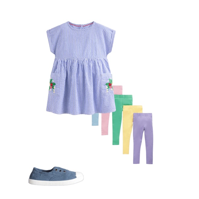 3rd bundle featuring 2 items which compliment 5-pack Leggings-Multi Pastel