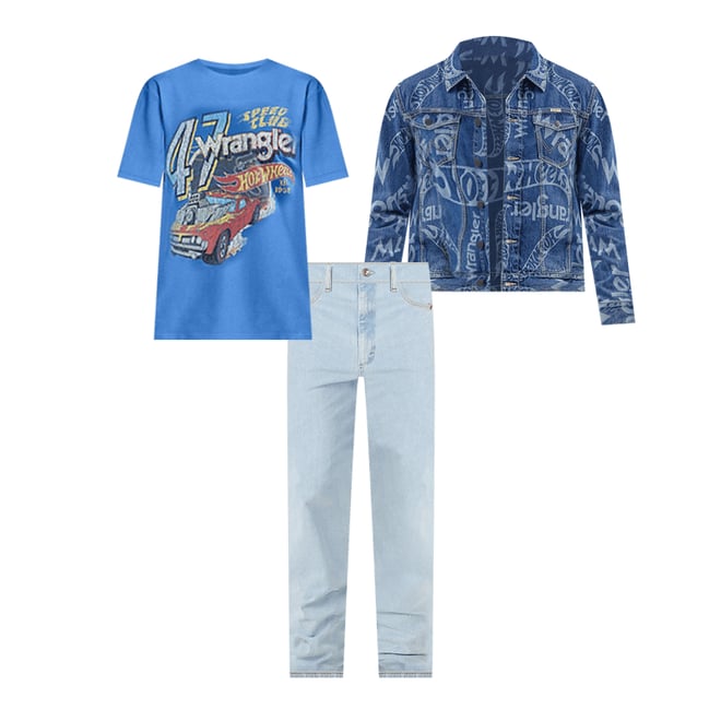 Wrangler® Cowboy Cut® Slim Fit Active Flex Jeans in Bleach