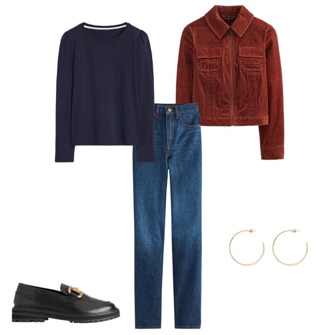 4th bundle featuring 4 items which compliment Cord Zip Through Jacket