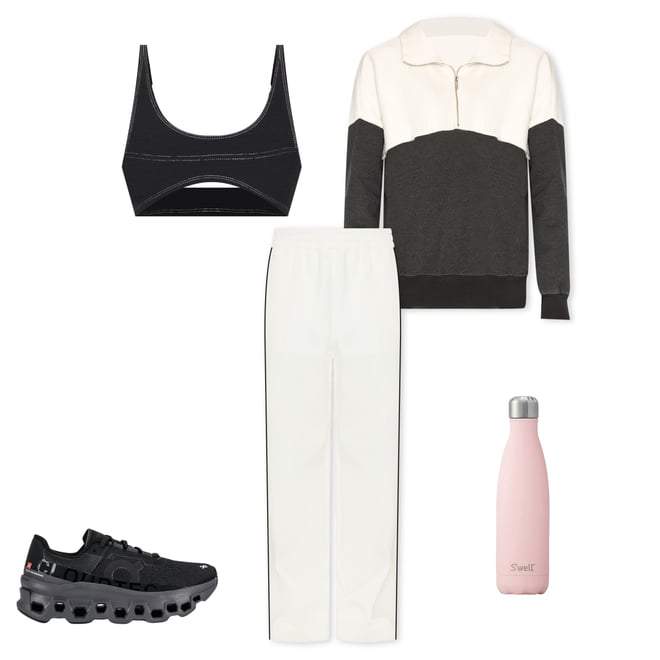 1st bundle featuring 4 items which compliment The Colorblock Fleece Half-Zip Pullover