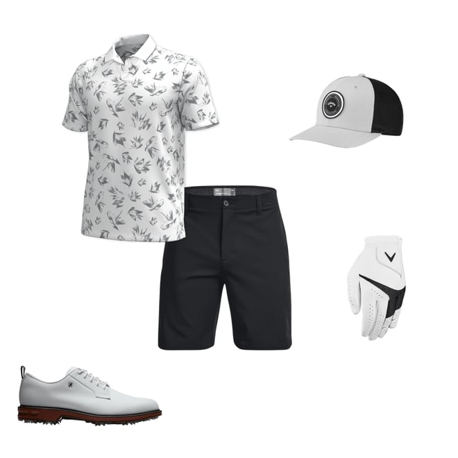 FootJoy Dryjoys Premiere Series Field Golf Shoes - White/Brick 53992
