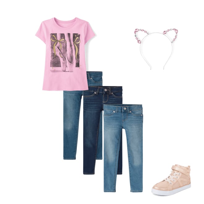 4th bundle featuring 3 items which compliment Girls Knit Denim Jeggings 3-Pack