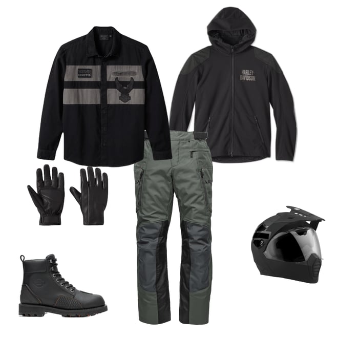 Iron Bond II Long Sleeve Shirt - Colorblock - Harley Black Iron Bond II Long Sleeve Shirt - Colorblock - Harley Black