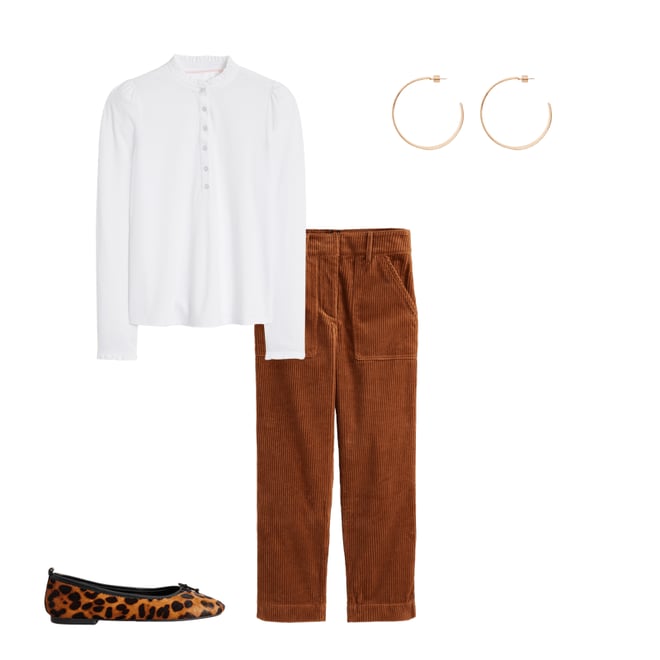 6th bundle featuring 3 items which compliment Supersoft Frill Henley Top-White