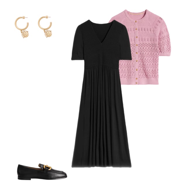 1st bundle featuring 3 items which compliment Iris Snaffle Loafers-Black