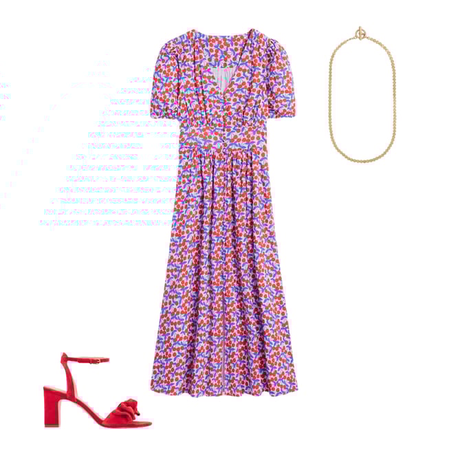 2nd bundle featuring 2 items which compliment Bow Heeled Sandals-Hibiscus