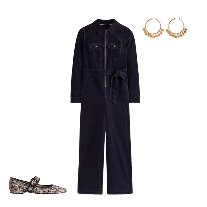 Boden shops denim jumpsuit