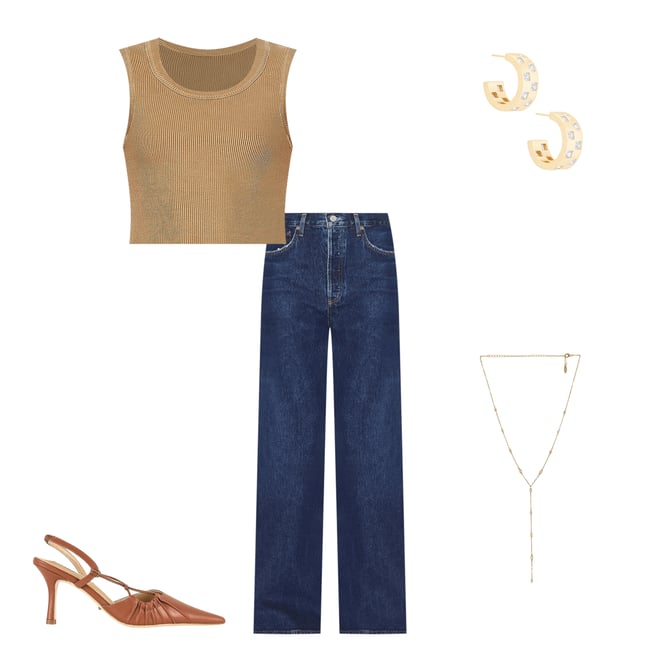 2nd bundle featuring 4 items which compliment Dame High Rise Wide Leg
