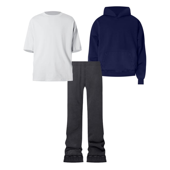 Bootcut Sweatpants - Vintage Black | mnml | shop now