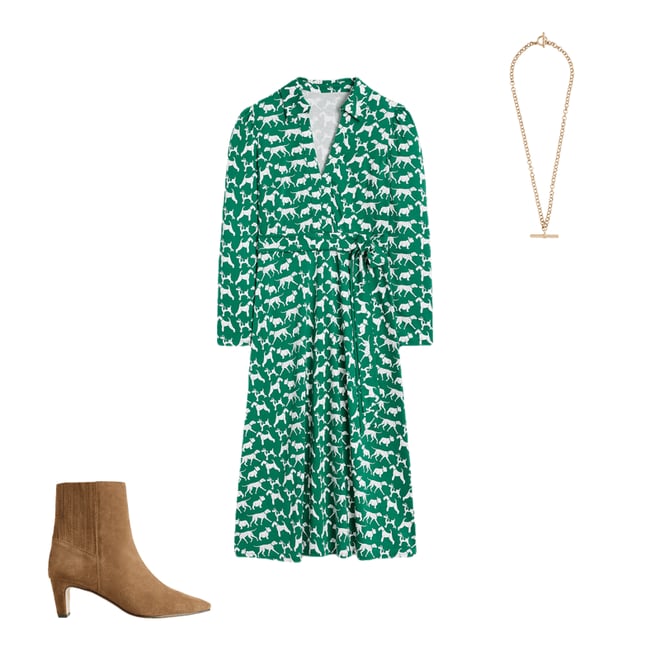 5th bundle featuring 2 items which compliment Back Panel Heeled Ankle Boot