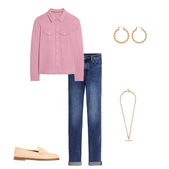 4th bundle featuring 4 items which compliment Girlfriend Jeans-Mid Vintage
