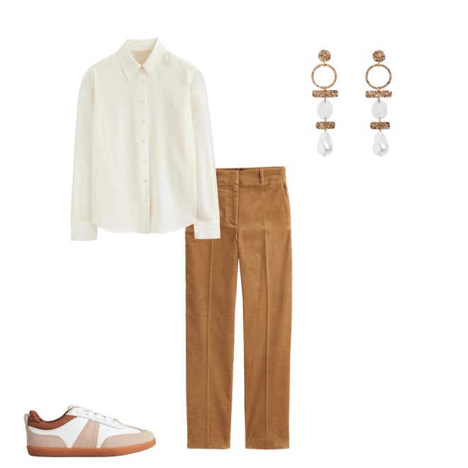 1st bundle featuring 3 items which compliment Sienna Silk Shirt-Ivory
