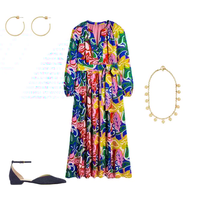 3rd bundle featuring 3 items which compliment Faye Double Cloth Dress-Multi, Foliage Twirl