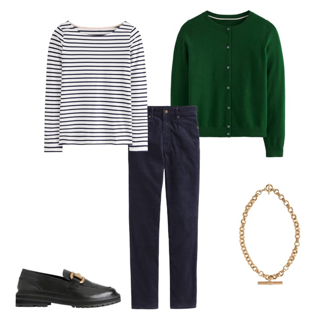 1st bundle featuring 4 items which compliment Eva Cashmere Crew Cardigan