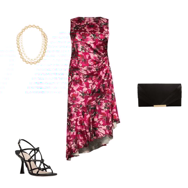Eliza j floral ruffle midi dress sale