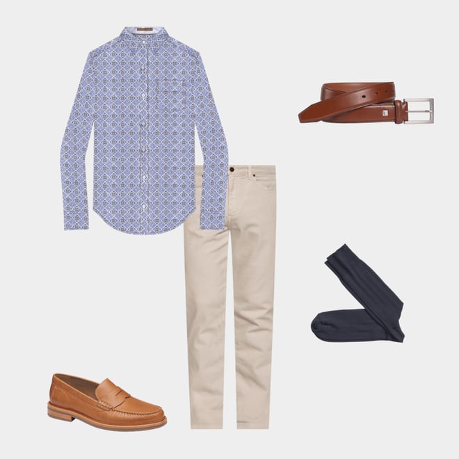 8th bundle featuring 4 items which compliment Printed Cotton Shirt