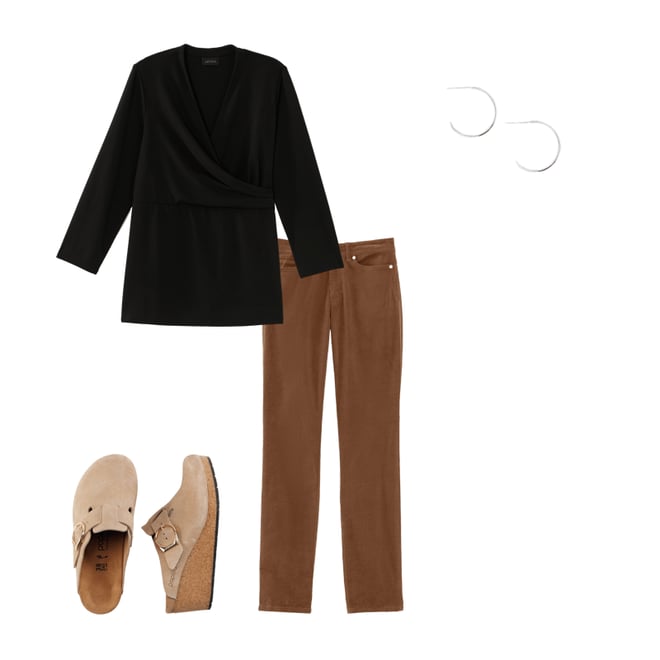 AUTHENTIC FIT SLIM-LEG CORDUROY PANTS | JJill
