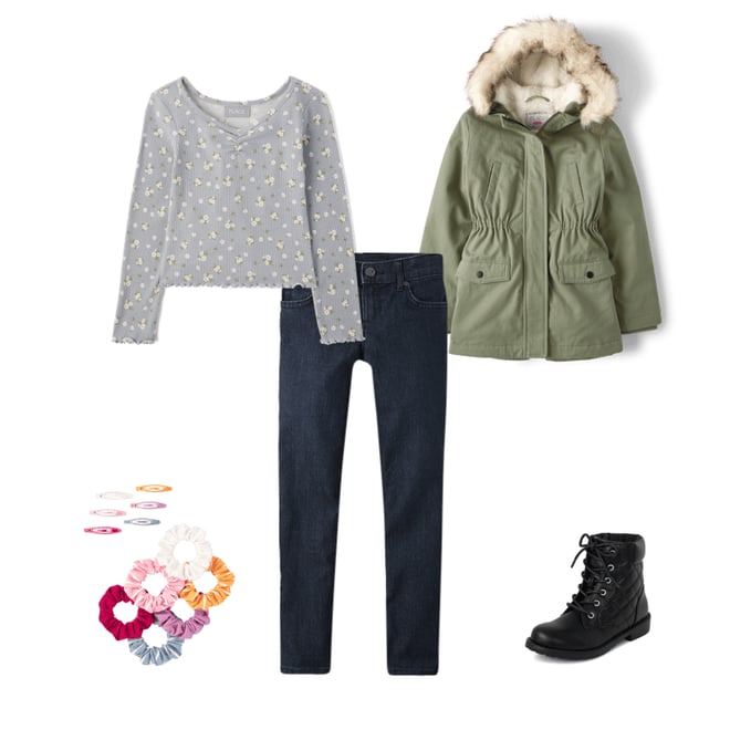 Girls parka sale