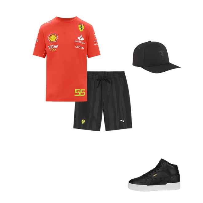 Gorra de visera semicurva Scuderia Ferrari Style | PUMA