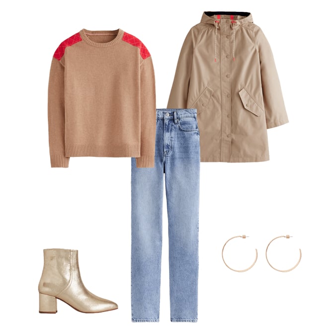 2nd bundle featuring 4 items which compliment High Rise Straight Leg Jeans-Light Wash