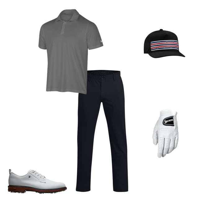 FootJoy Dryjoys Premiere Series Field Golf Shoes - White/Brick 53992