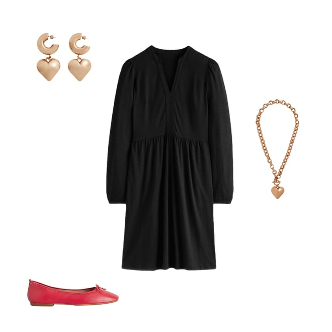4th bundle featuring 3 items which compliment Naomi Relaxed Jersey Dress-Black