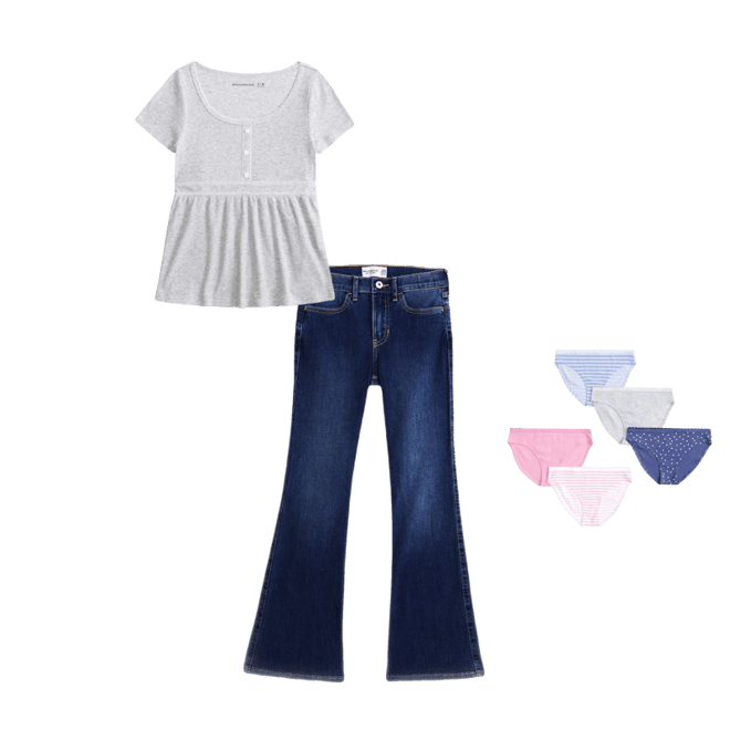 high rise flare jeans