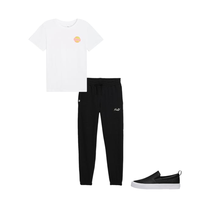 Puma cropped joggers clearance