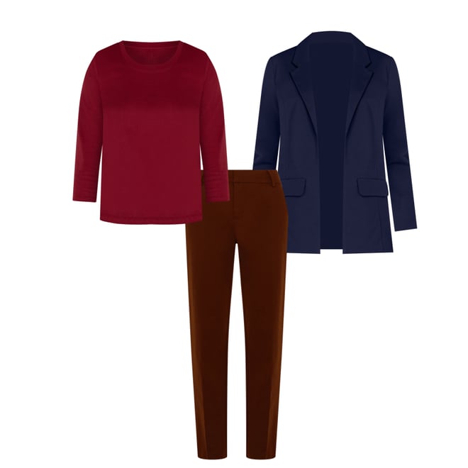 1st bundle featuring 2 items which compliment Boyfriend Blazer With Princess Darts