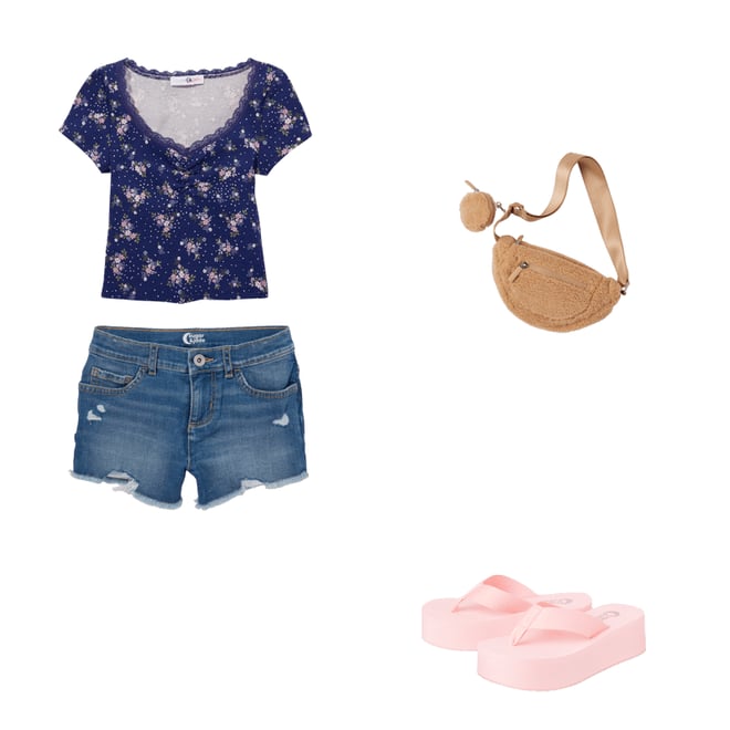 4th bundle featuring 3 items which compliment Tween Girls Platform Flip Flops
