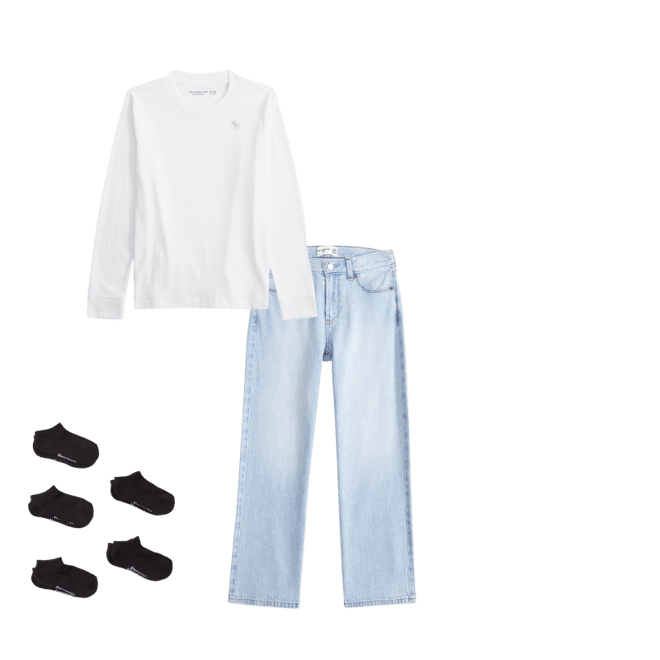 essential long-sleeve icon crew tee