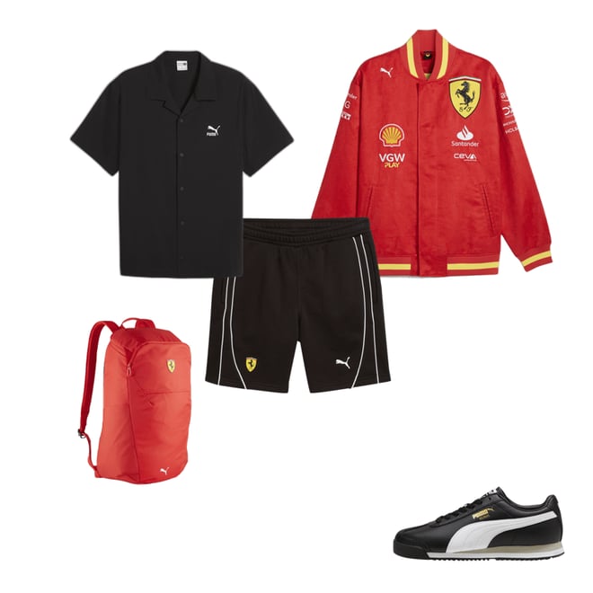 Scuderia Ferrari Team Men's Varsity Jacket | PUMA