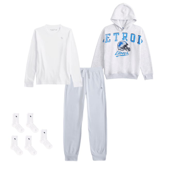 detroit lions graphic popover hoodie