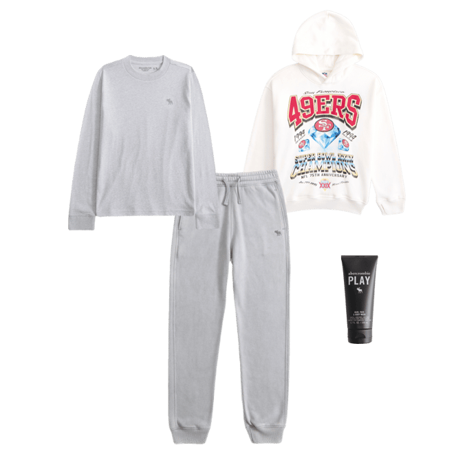 san francisco 49ers graphic popover hoodie