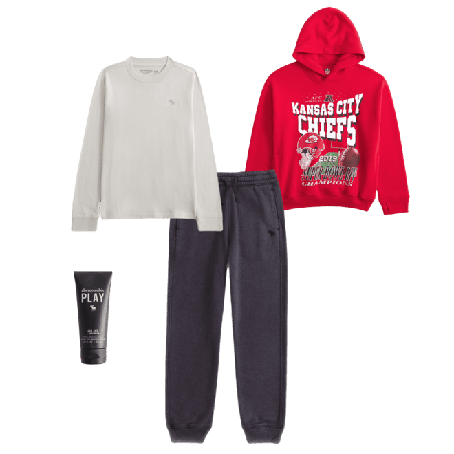 kansas city chiefs graphic popover hoodie