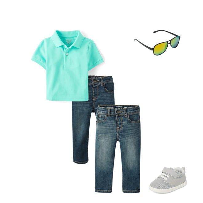 5th bundle featuring 3 items which compliment Baby And Toddler Pique Polo