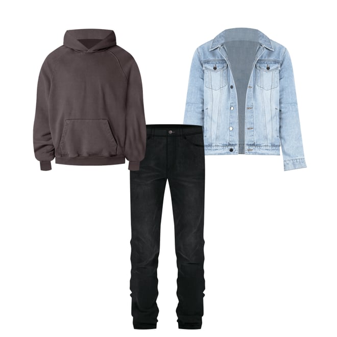 Every Day Trucker Jacket - Light Blue | mnml | shop now