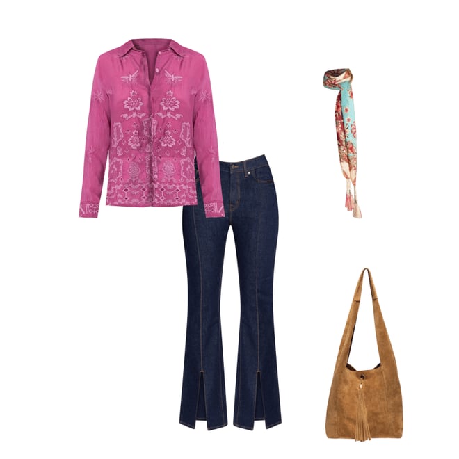 Buy SLIM AUDREY BUTTON DOWN | Johnny Was