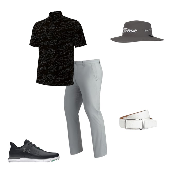 Under Armour UA HOVR Drive Fade Spikeless Golf Shoes Black