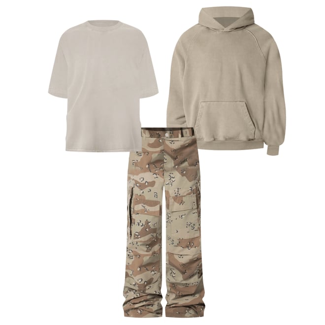 Ultra Baggy Cargo Pants - Desert Camo | mnml | shop now Ultra Baggy Cargo Pants - Desert Camo | mnml | shop now