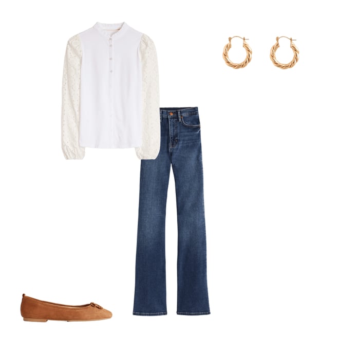 6th bundle featuring 3 items which compliment Eden Broderie Blouse-White