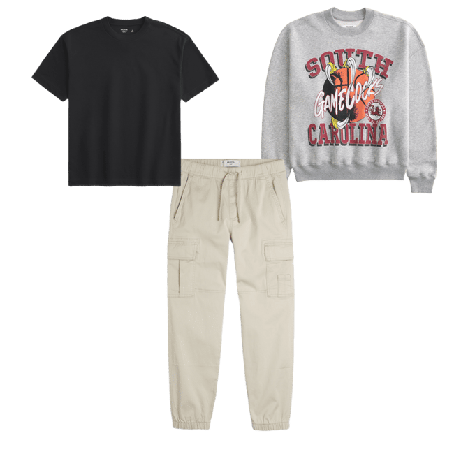 Boxy University of South Carolina Graphic Crew Sweatshirt