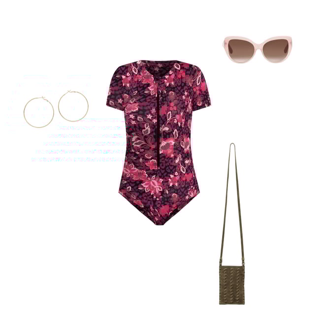Buy MACHILA SHORT SLEEVE ONE PIECE | Johnny Was Buy MACHILA SHORT SLEEVE ONE PIECE | Johnny Was