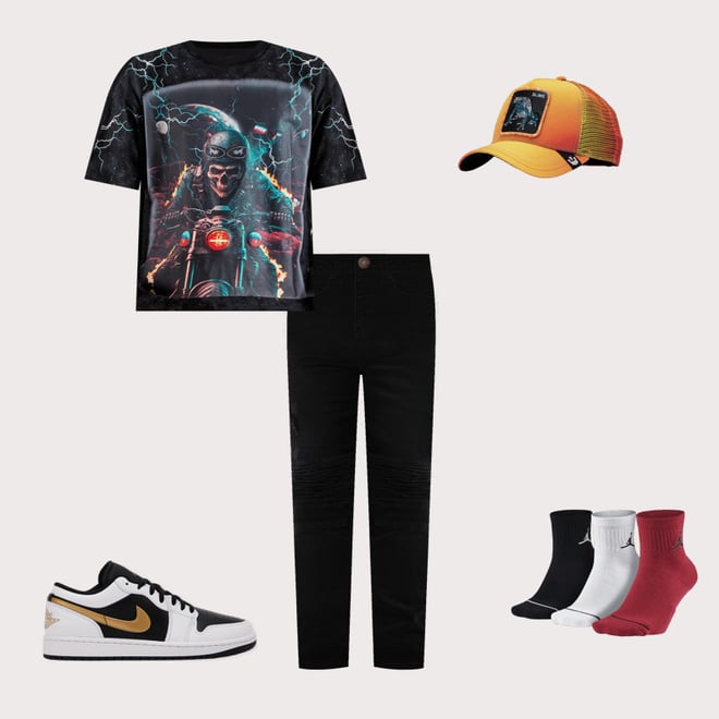 BKYS Skull Rider Cropped Tee