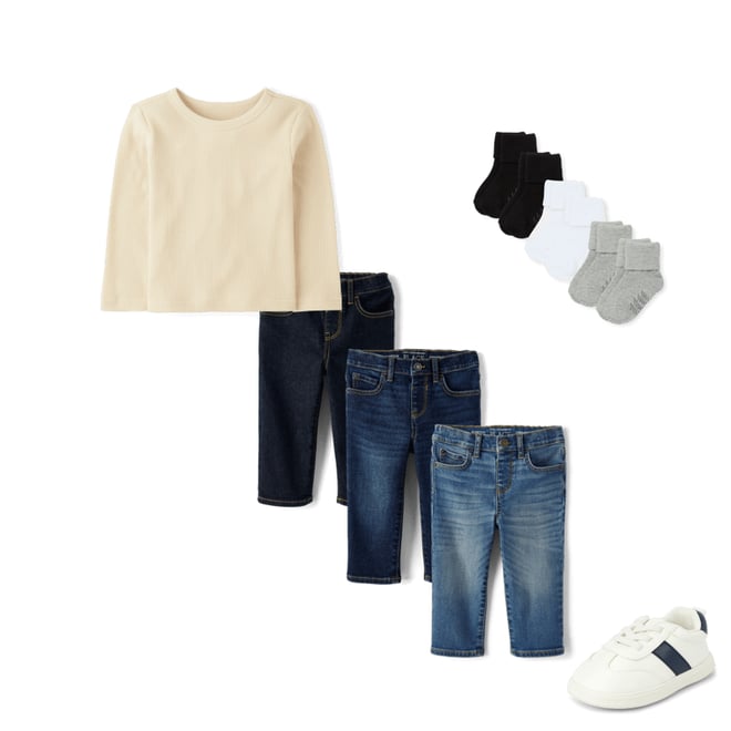 7th bundle featuring 3 items which compliment Baby And Toddler Boys Colorblock First Steps Sneakers