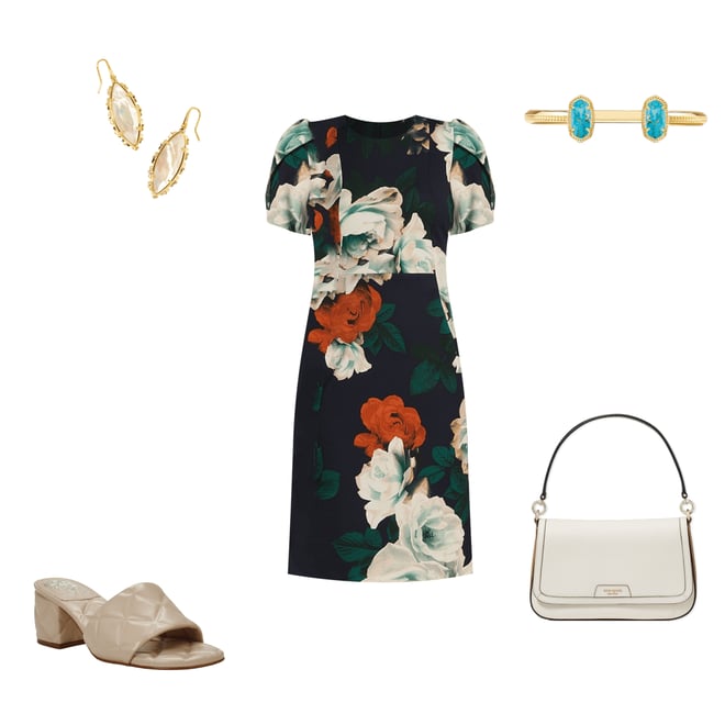Calvin klein floral dress dillards sale