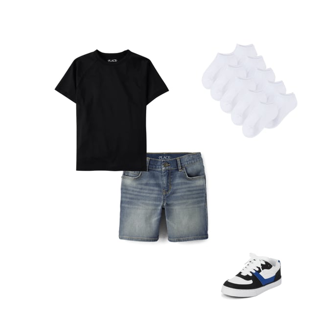1st bundle featuring 3 items which compliment Boys Denim Shorts